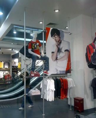 展示架、服裝展具、商業(yè)道具、天地柱、展架(圖)